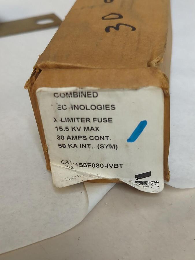 COOPER,155F030-IVBT,X-LIMITER FUSE 15.5 KV 30 AMP 50 KA INT NOS