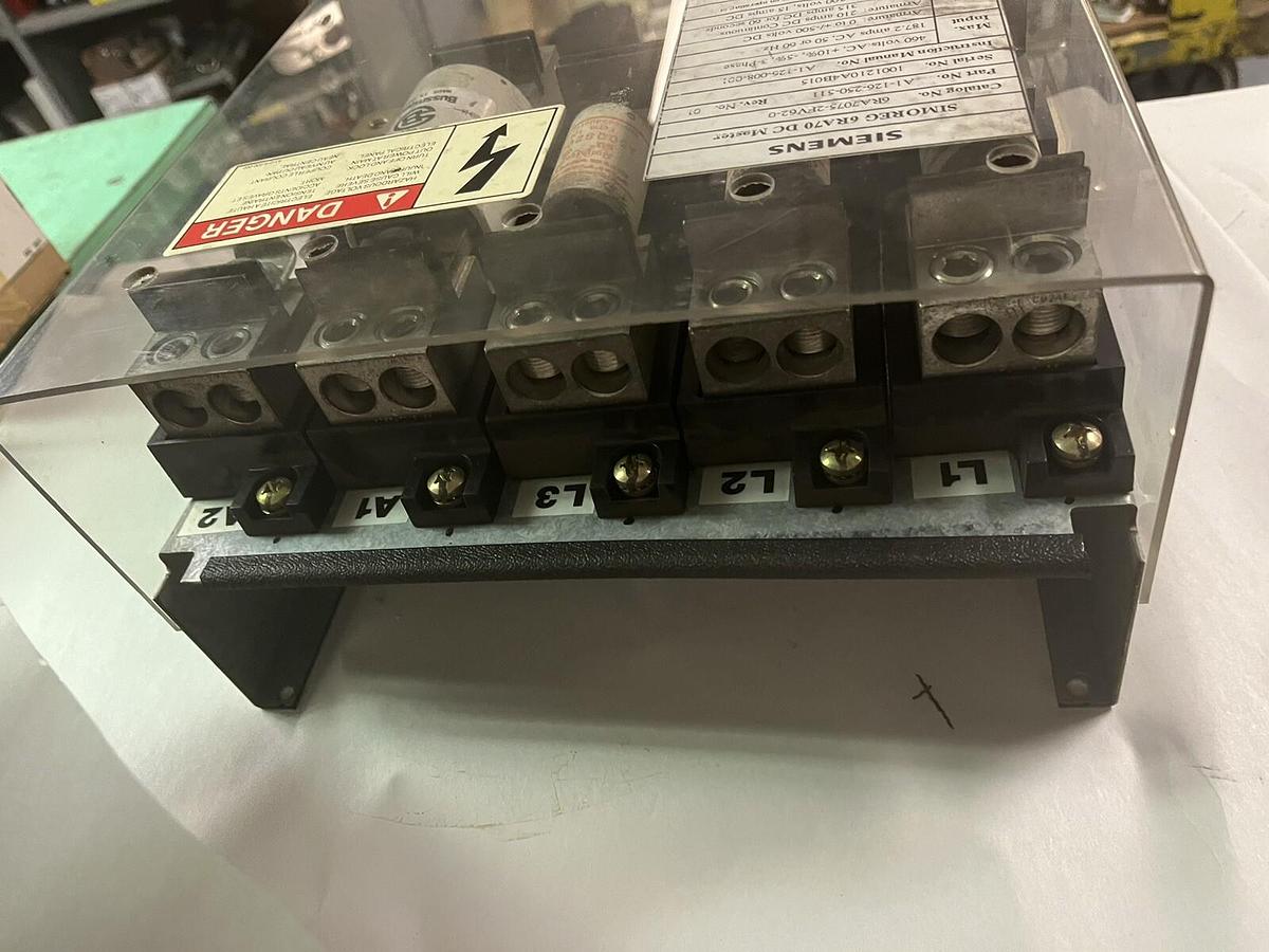 Used SIEMENS,6RA70,SIMOREG DC MASTER FUSE HOLDER 250A 500vdc