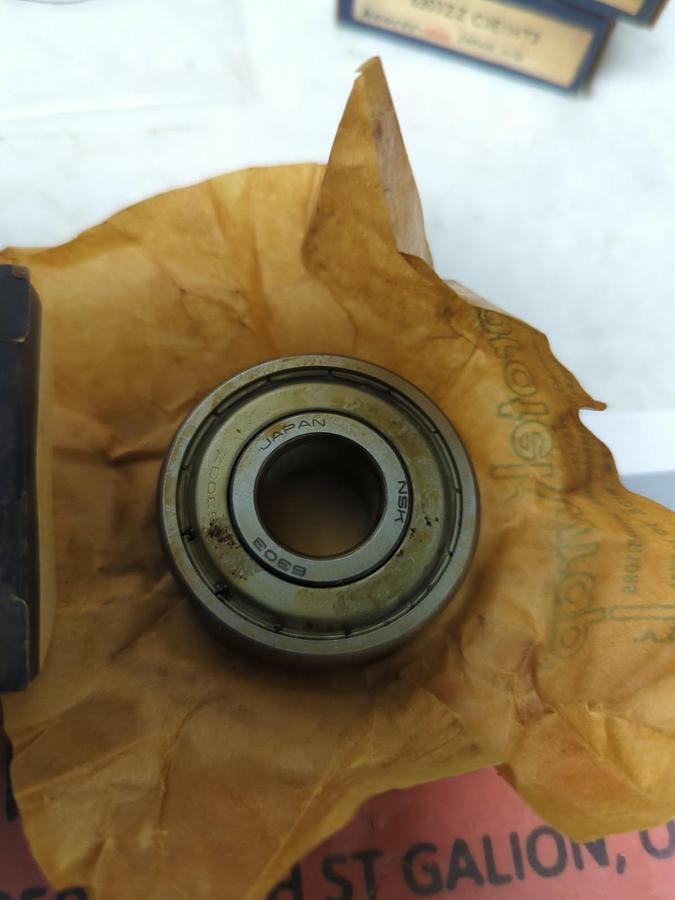 NSK,6303ZZ,DEEP GROOVE BALL BEARING DOUBLE METAL SHIELDED LOT OF 6 NOS