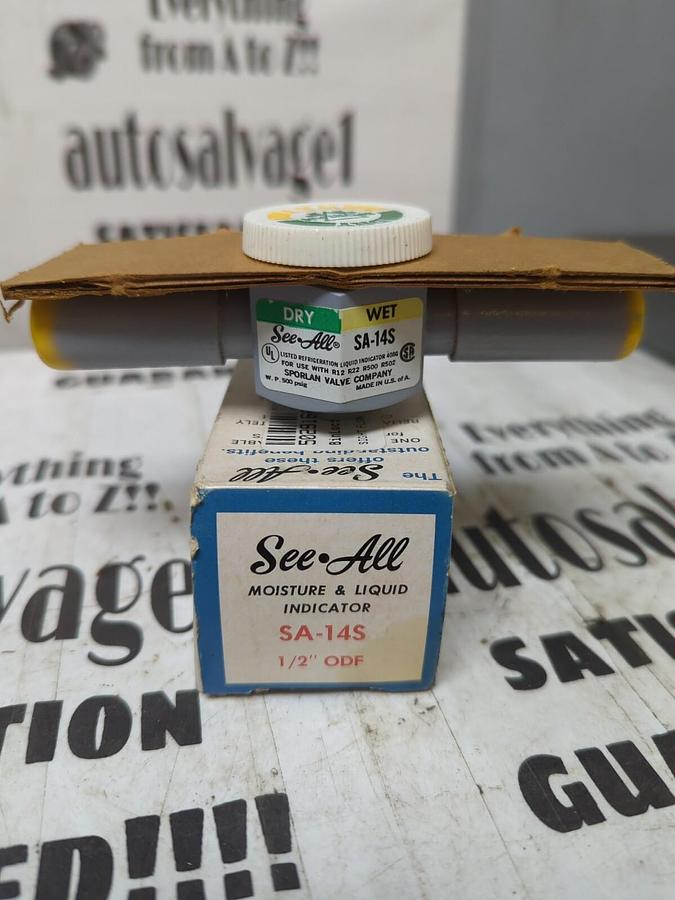 SPORLAN,SA-14S,MOISTURE & LIQUID INDICATOR 1/2 INCH ODF NOS