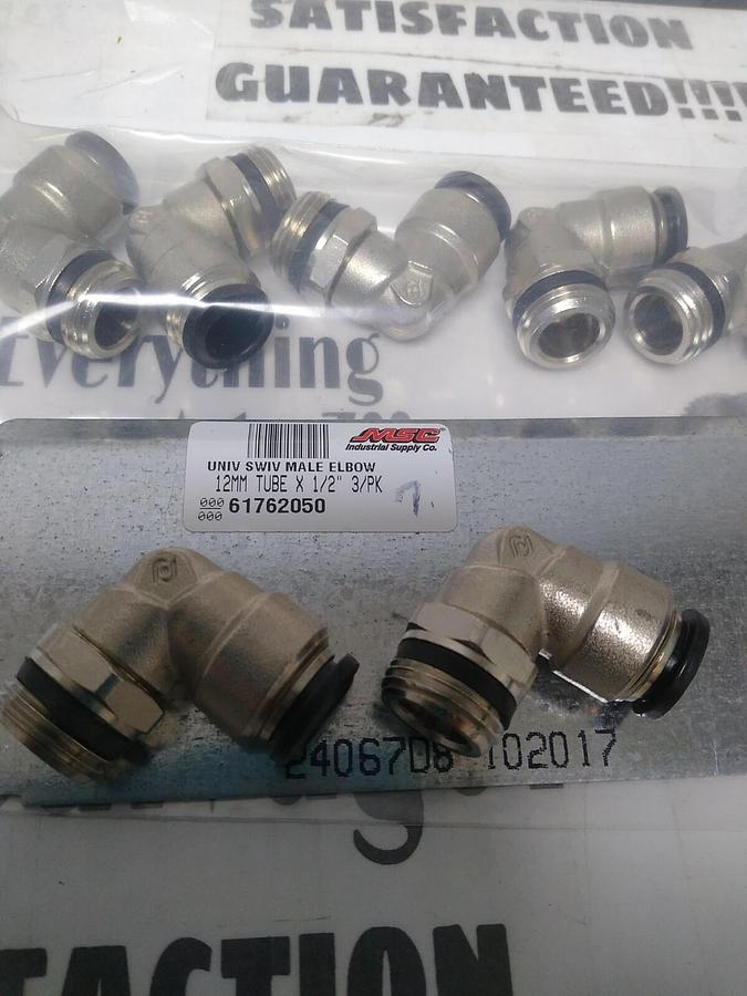 NBRANDED,61762050,TUBE MALE SWIVEL ELBOW 12MMX1/2 IN LOT OF 7 NOS