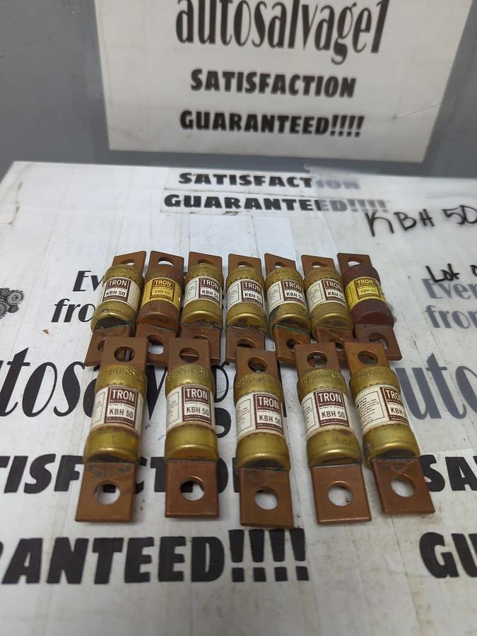 COOPER BUSSMANN,KBH 50,RECTIFIER FUSES LOT OF 12 NOS