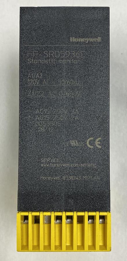 Used Honeywell,FF-SR05936E,Standstill Monitor 120V