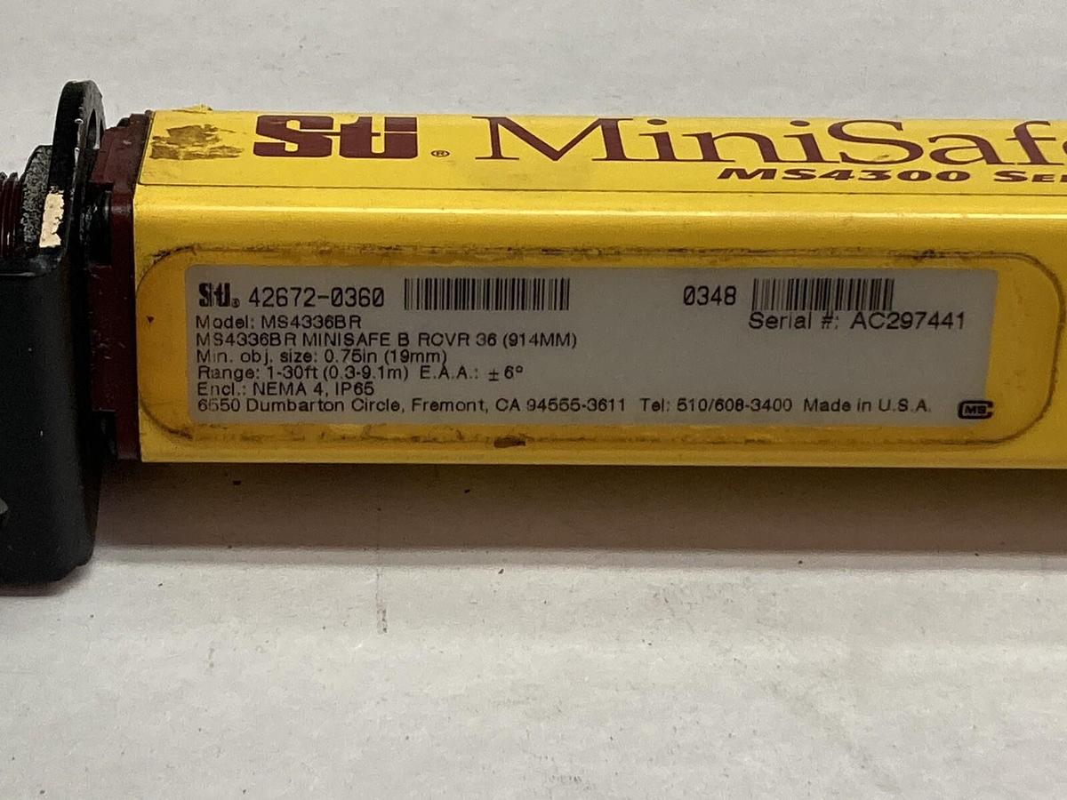 Used STI,MS4336BR,Safety Light Curtain Receiver