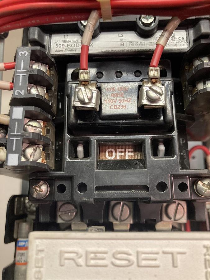 Used Allen-Bradley,2100 2112,Size 1 Fused MCC 12 Inch Starter Bucket