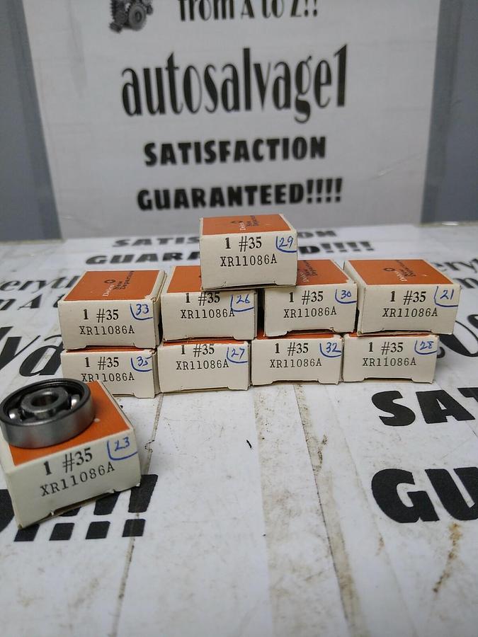 Used New Departure,# 35 XR11086A,Single Roe Ball Bearing Lot of 10 NOS