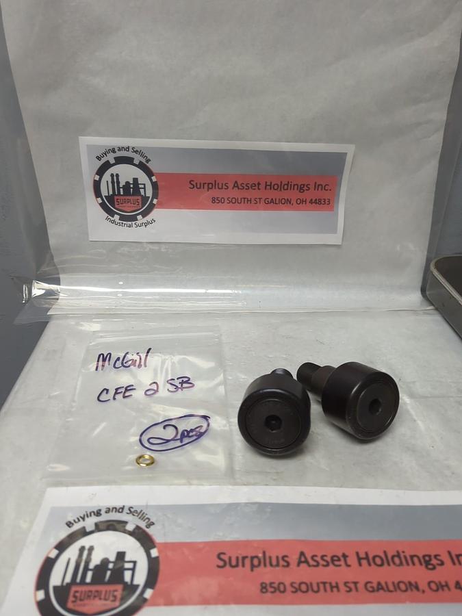 Used MCGILL,CFE 2SB,CAM FOLLOWER 2 INCH LOT OF 2 PRE-OWNED