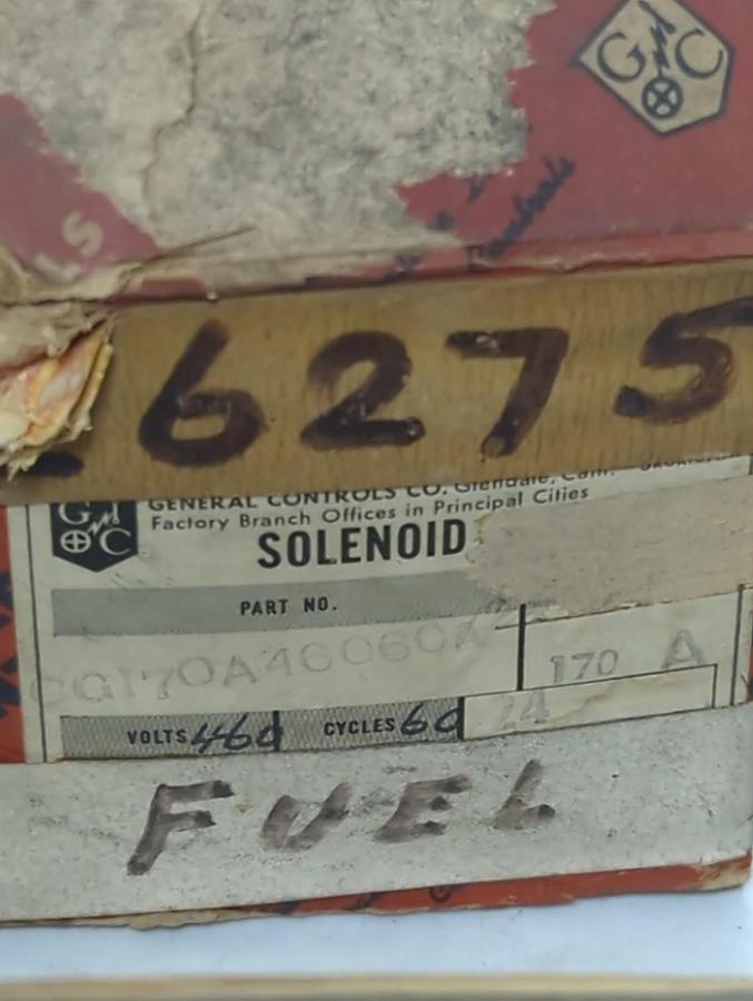 GENERAL CONTROLS,CG177A46060A,SOLENOID COIL NOS