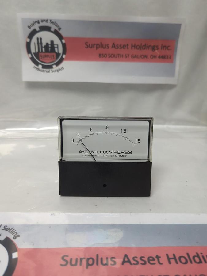 Used YEW,YE/251-3,PANEL METER 0-50ACA 0-1.5 A-C KILOMETERS PRE-OWNED