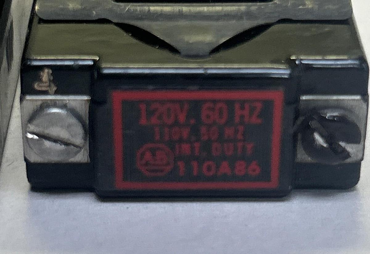 Used ALLEN BRADLEY,110A86,COIL 110/120V LOT OF 2