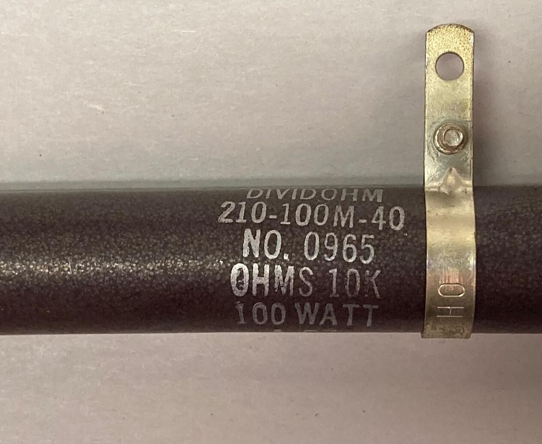 Used Ohmite,0965 210-100M-40,Resistor 2500 OHMS