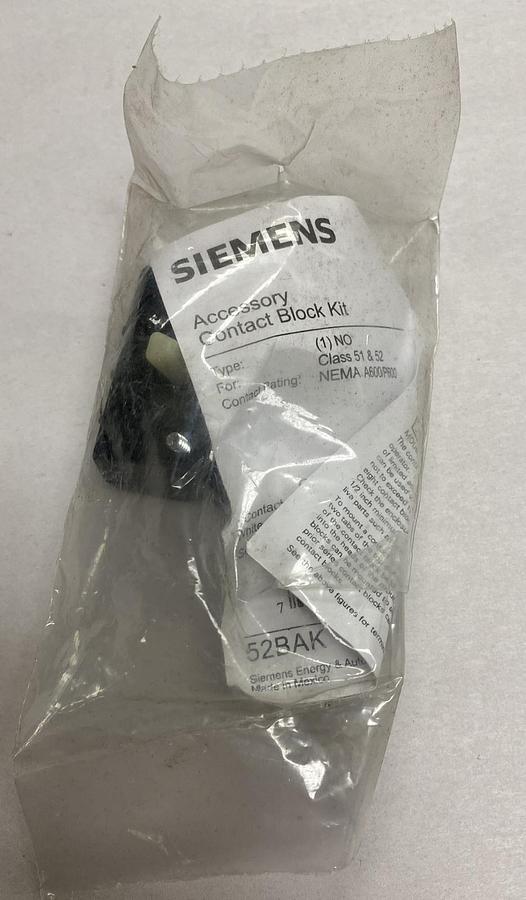 Siemens,52BAK,Contact Block NOS