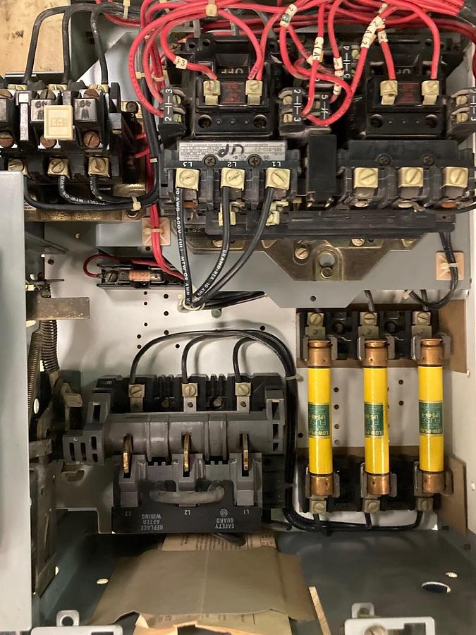 Used Allen-Bradley,2106B,Size 1 MCC 20 Inch Reversing Starter Feeder Bucket