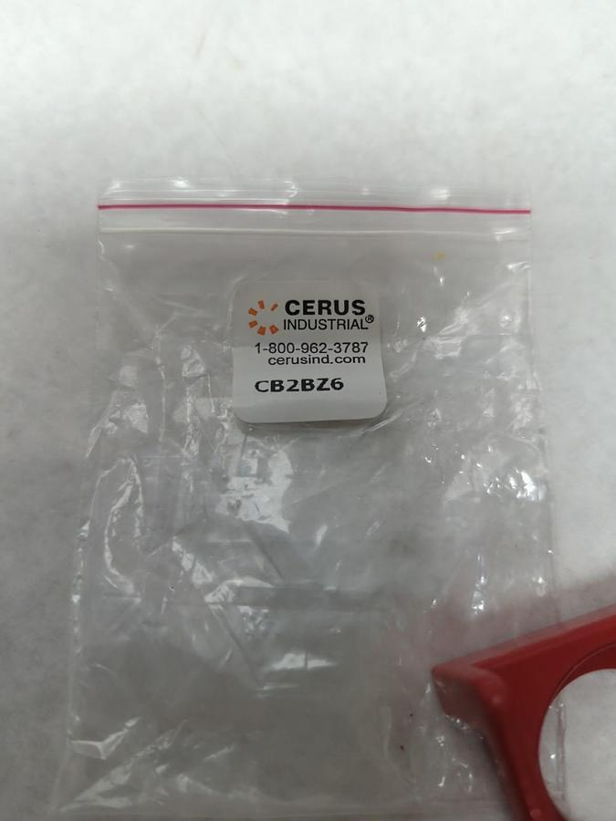 CERUS,CB2BZ7,RED METAL PUSHBUTTON COVER NOS