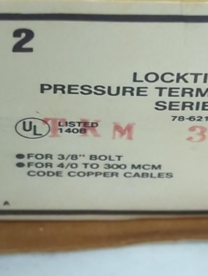 THOMAS & BETTS,32013,LOCK-TITE NUTS SERIES T-35 PRESSURE TERMINAL CONNECTORS NOS