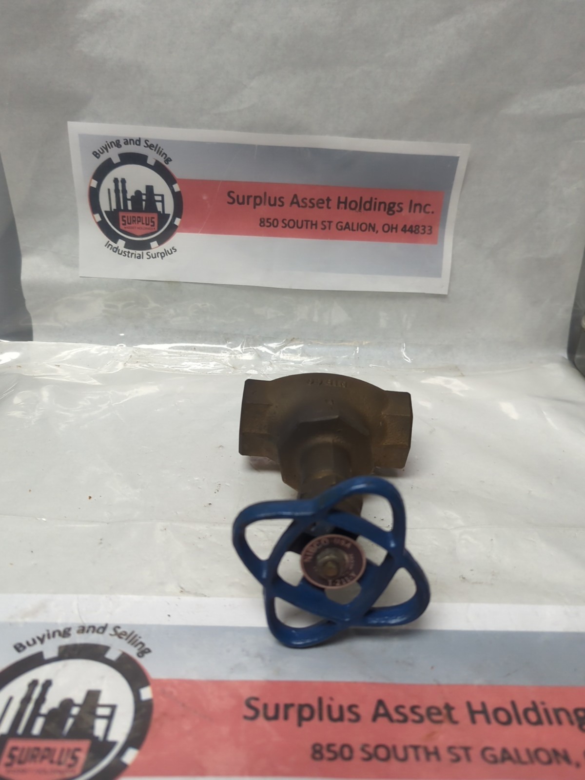 Used NIBCO,T-211-Y,BRONZE GLOBE VALVE 1 INCH PRE-OWNED