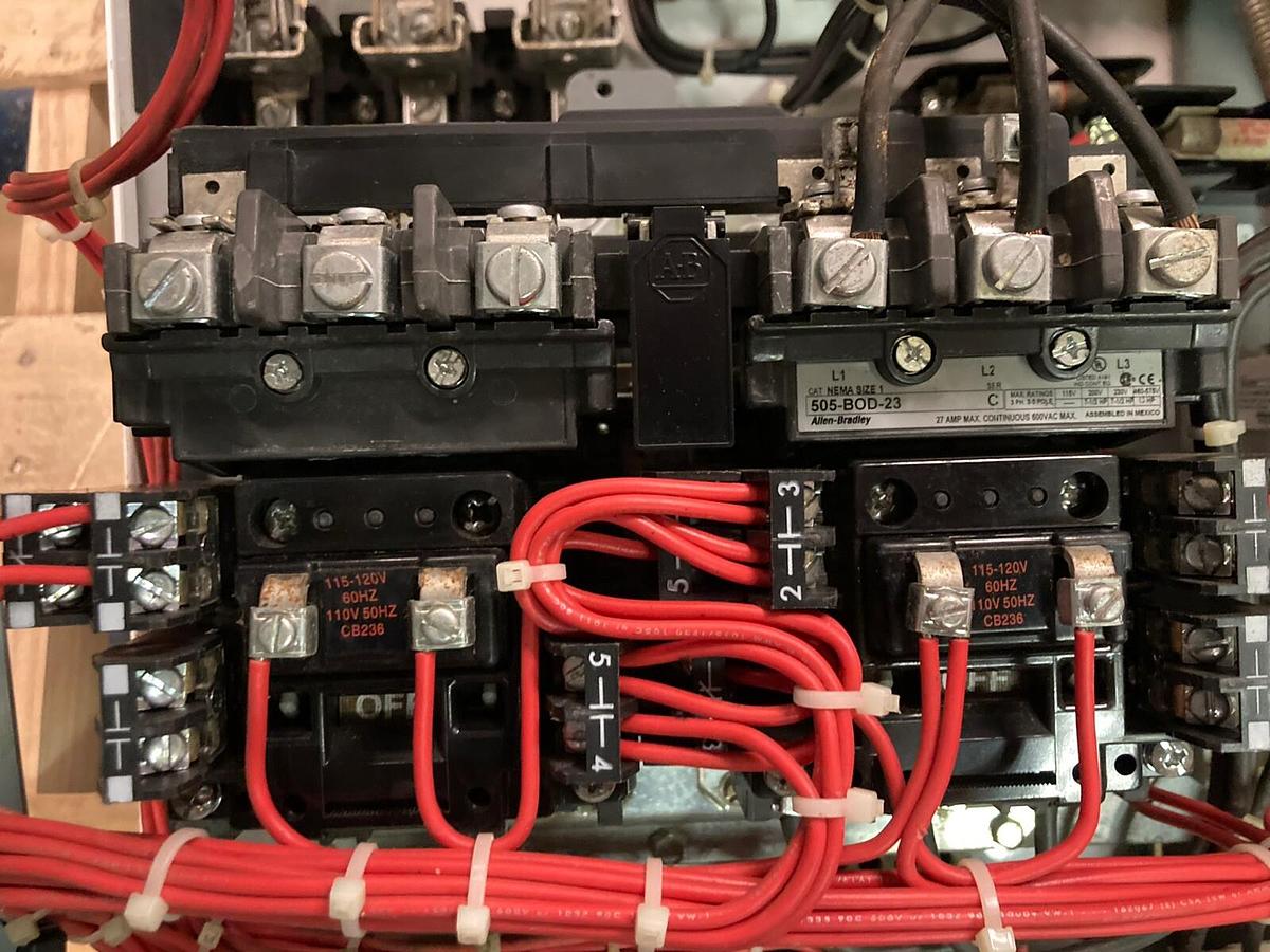 Used Allen-Bradley,2106B,Size 1 MCC 20 Inch Reversing Starter Feeder Bucket