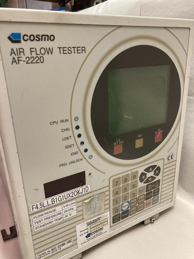 Used Cosmo,AF-2220,Advanced Air Flow Tester