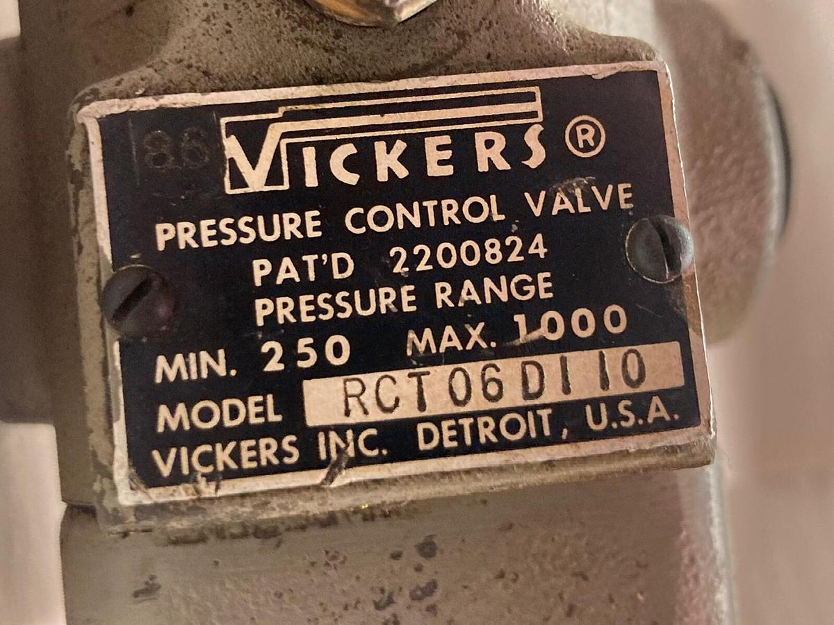 Used Vickers,RCT06D110,Pressure Control Valve