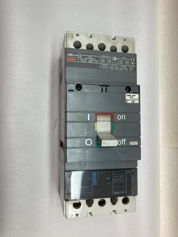Used ABB,Type S4H,2-Pole Circuit Breaker 600V