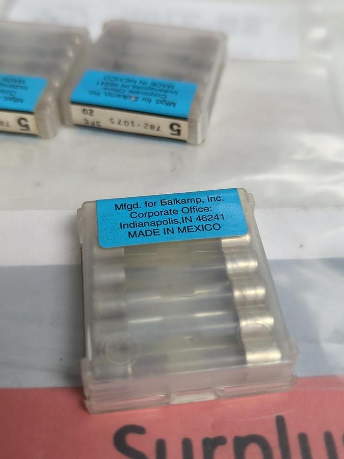 NAPA,782-1075 SFE 20,GLASS FUSE LOT OF 15 PCS NOS
