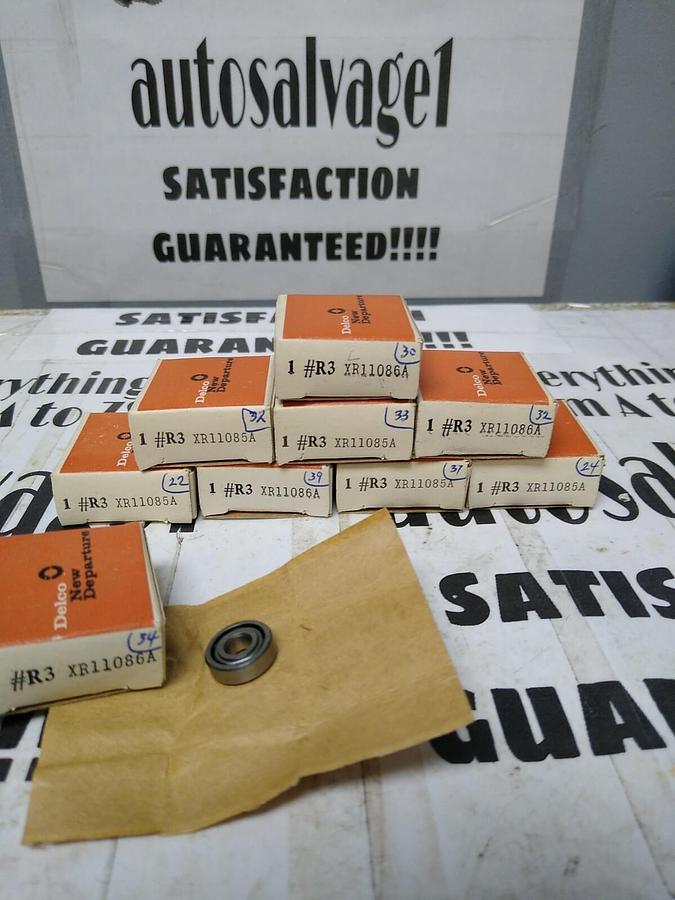 Used New Departure,R3,Deep Groove Ball Bearing Lot of 9 NOS