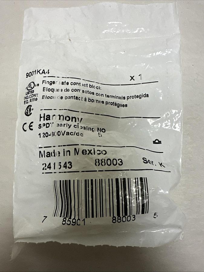 Used Harmony,9001KA4,Finger Safe Contact Block
