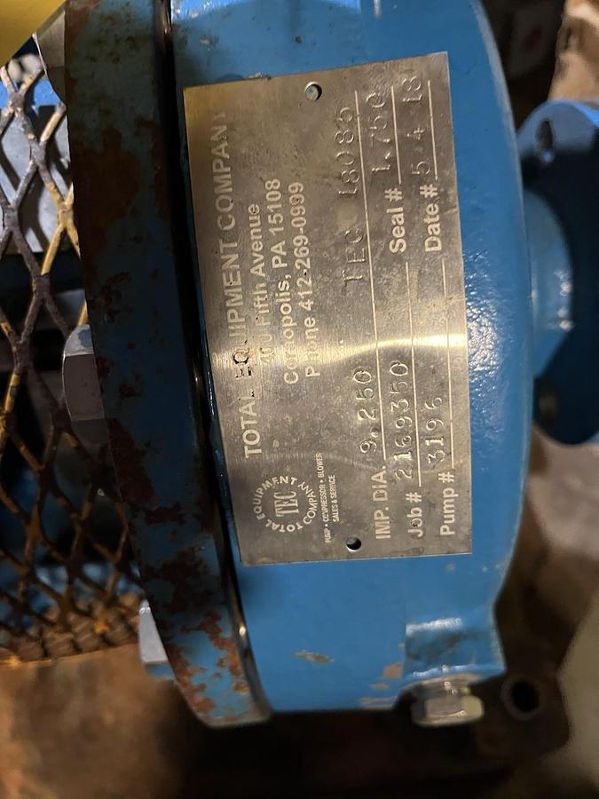 Used GOULDS,3196,MTX I-FRAME CENTRIFUGAL PUMP SIZE 1X2X10 25HP 3525RPM