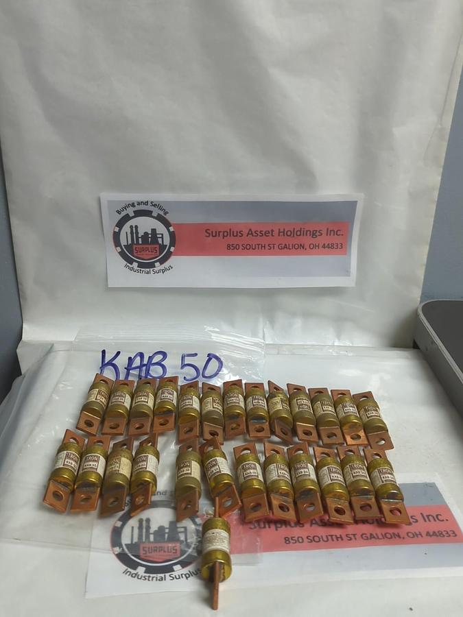 COOPER BUSSMANN,KAB-50,RECTIFIER FUSE 50 AMP LOT OF 26 NOS