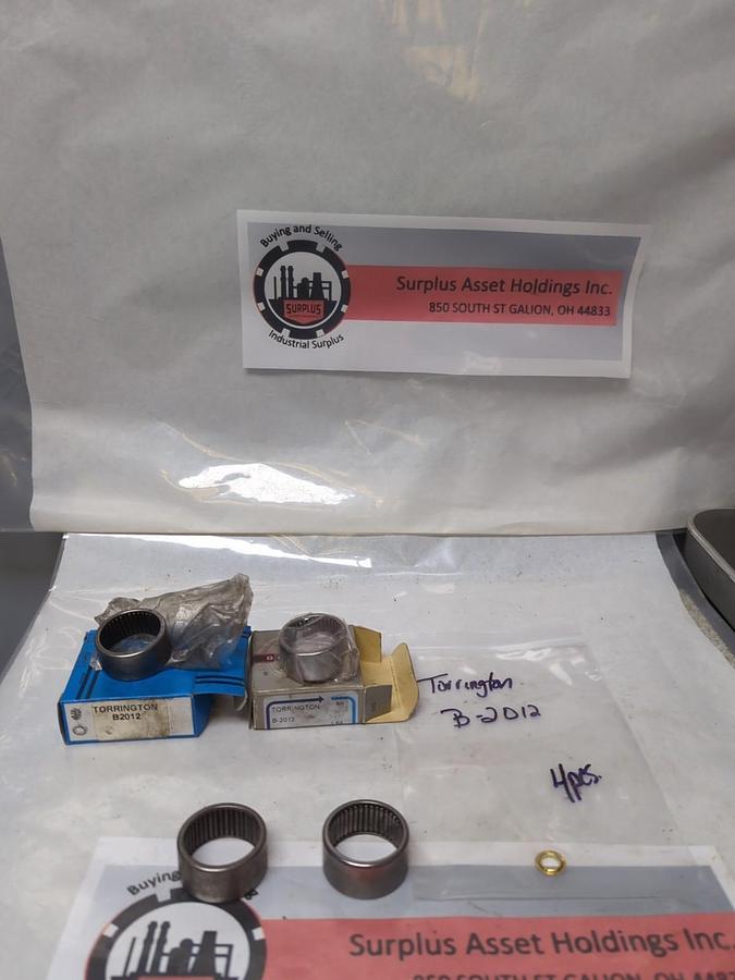 TORRINGTON,B-2012,NEEDLE ROLLER BEARING LOT OF 4 PRE-OWNED