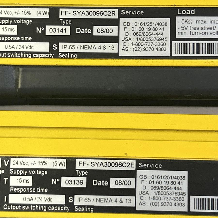 Used HONEYWELL,FF-SYA30096C2R / FF-SYA300096C2E,LIGHT CURTAIN SET
