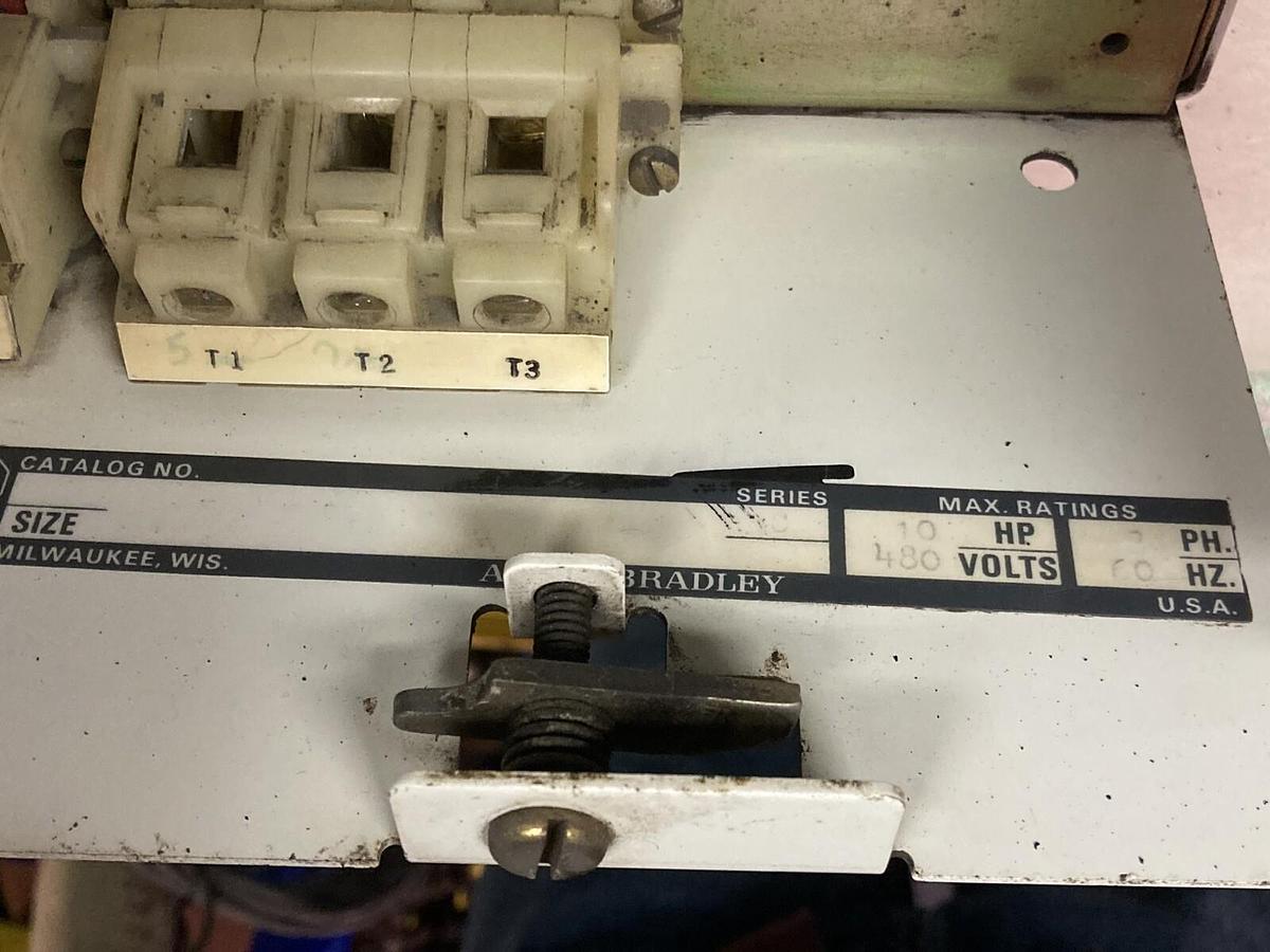 Used Allen-Bradley,2100 Series,12 INCH MCC Starter Bucket Ser C 10HP 480V 60HZ