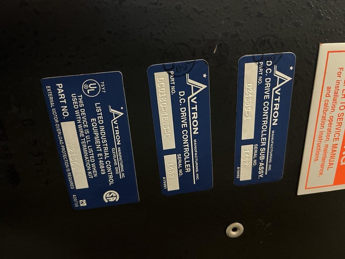 Used AVTRON,DC0180-4EN3-C,ADDVANTAGE 32 DIGITAL DC DRIVE 155AMPS