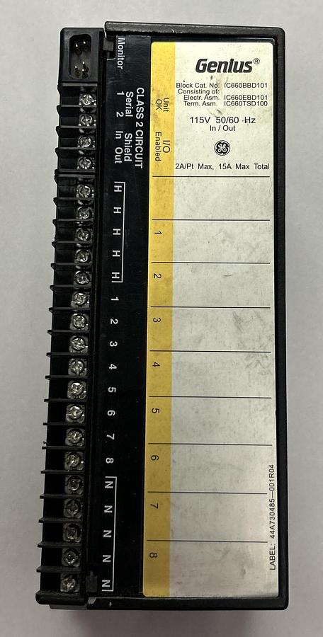 Used GE FANUC,IC660BBD101,GENIUS I/O MODULE