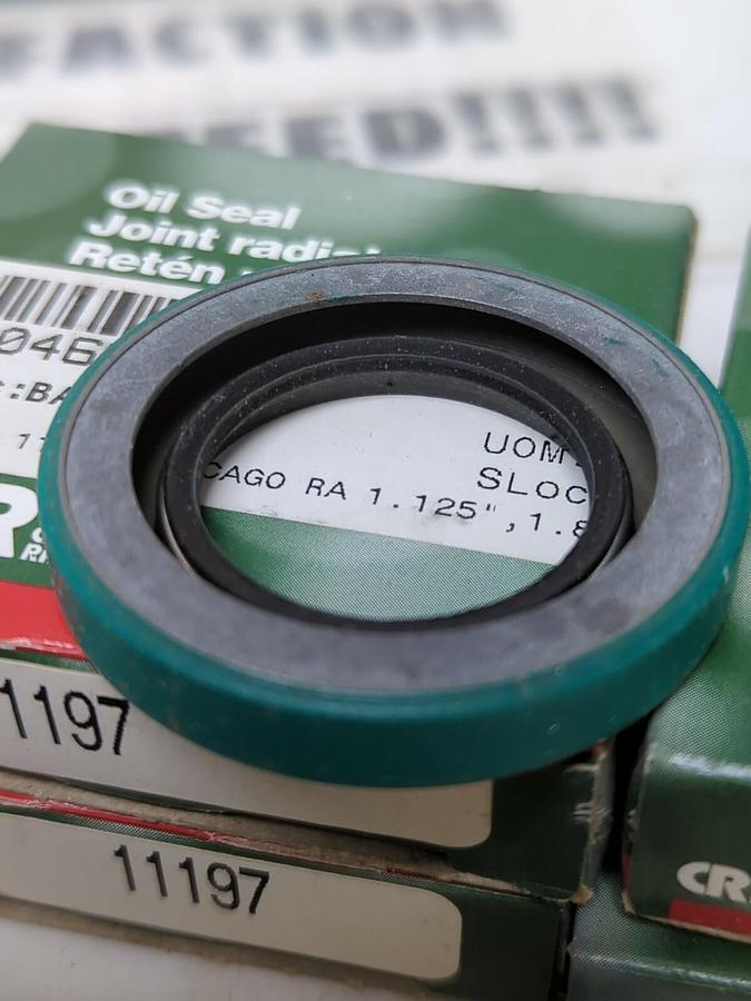 CHICAGO RAWHIDE,11197,OIL SEAL 1.25 IN ID 1.852 INOD .3125 IN WIDTH LOT OF 5 NOS