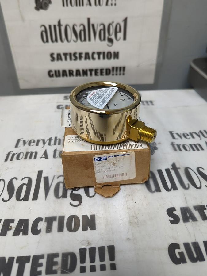 WIKA,9629548,TYPE 213.40 2.5 INCH FACE 1/4 INCH NPT GAUGE NOS