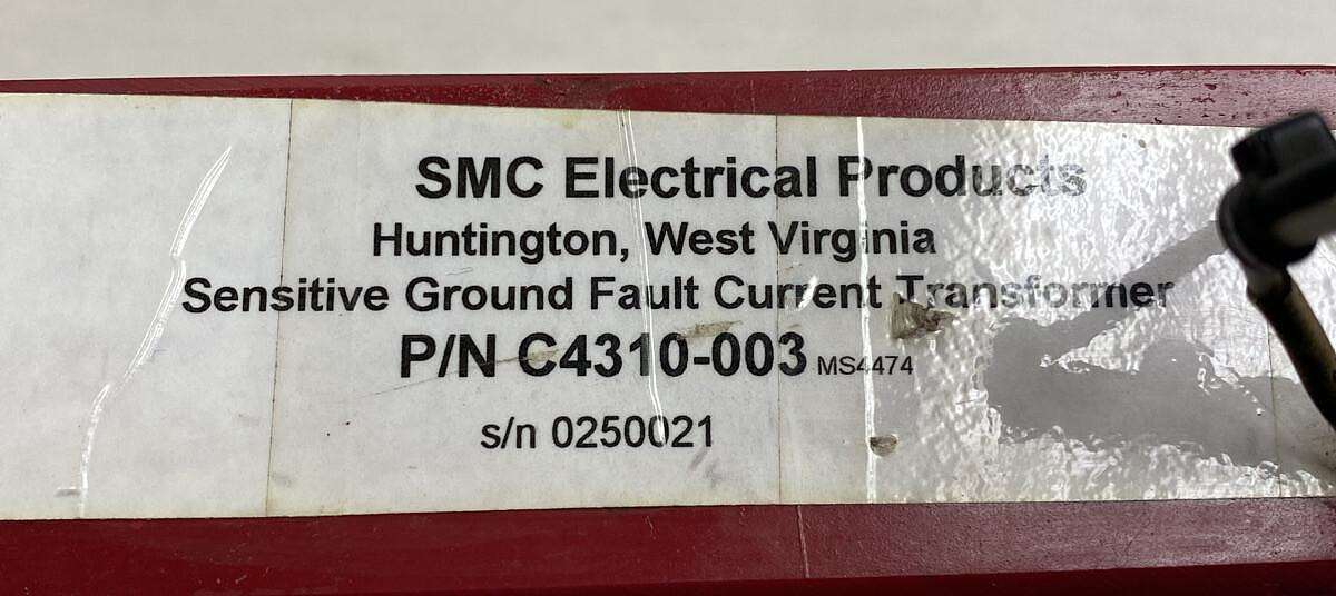 Used SMC,C4310-003,Sensitive Ground Fault Current Transformer