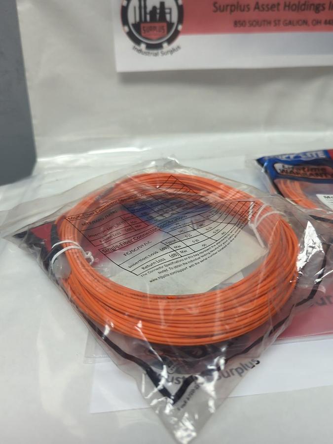 Used TRPP-LITE,N314-15M,DUPLEX MULTIMODE 62.5/125 FIBER PATCH CABLE LOT OF 2 NOS