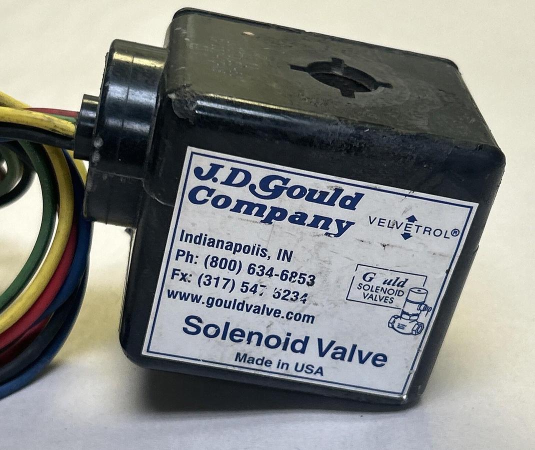 Used JD GOULD COMPANY,J41232-CC-M6,COIL DUAL VOLTAGE 120/240V
