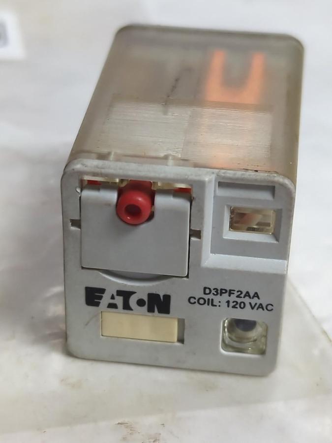 Used EATON,D3PF2AA,RELAY 120VAC LOT OF 3 PRE-OWNED
