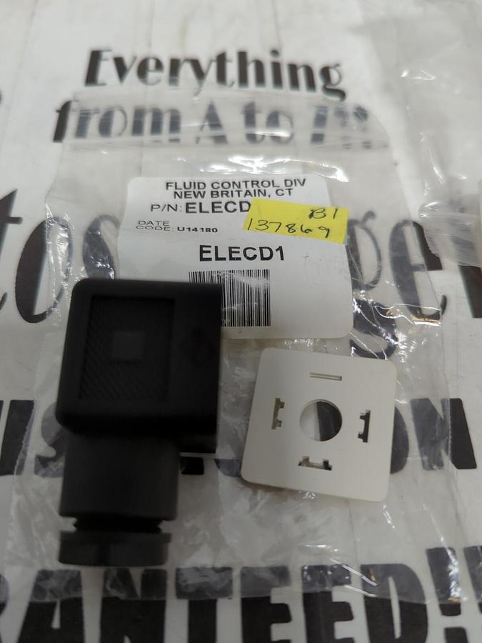 PARKER,ELECD1,SOLENOID VALVE PLUG LOT OF 2 NOS