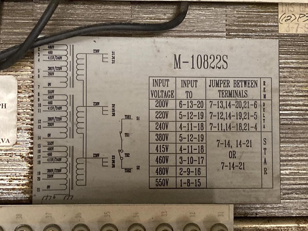 Used Marelco,M-10822S,7.5kVA Transformer 44A724699.004