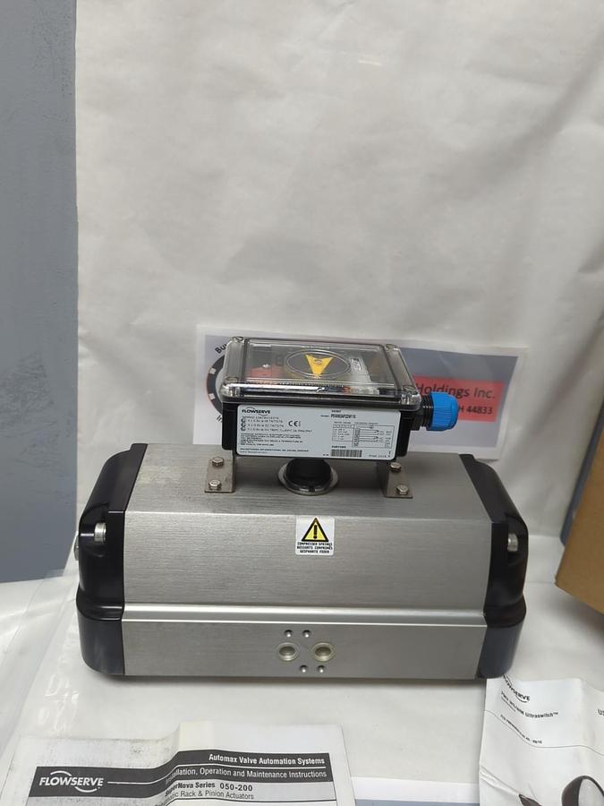 FLOWSERVE,S115S05,AUTOMAX SUPERNOVA PNEUMATIC ACTUATOR W/35307 SWITCH BOX NOS