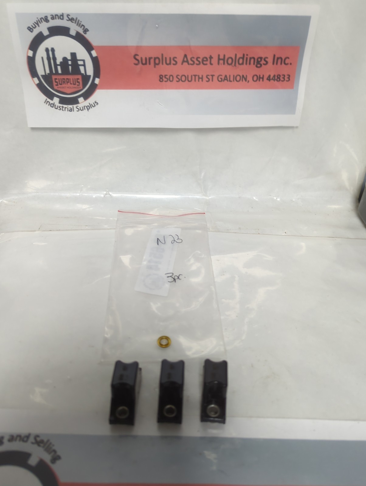 Used ALLEN BRADLEY,N23,THERMAL OVERLOAD PROTECTION HEATER ELEMENT LOT OF 3 PRE-OWNED