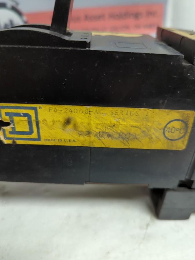 Used SQUARE D,FA24060-AC,I-LINE CIRCUIT BREAKER 60 AMP PRE-OWNED