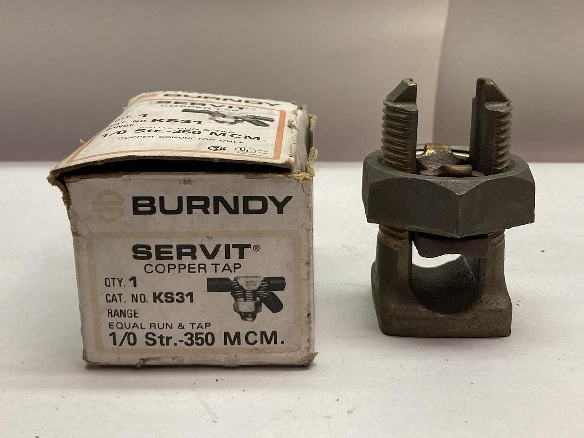 Used Burndy,KS31 -.350 MCM,Servit Copper Tap Conductor