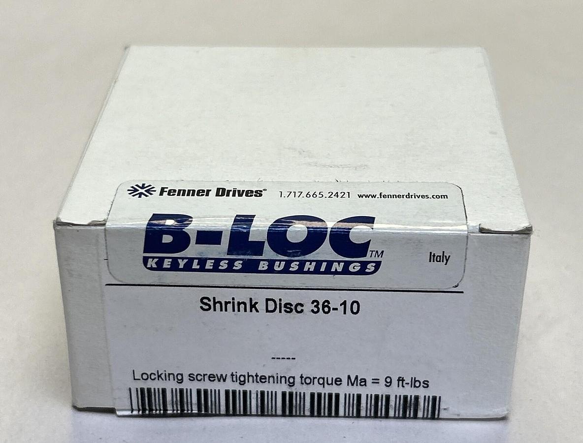 Used FENNER DRIVES,36-10,SHRINK DISC NEW