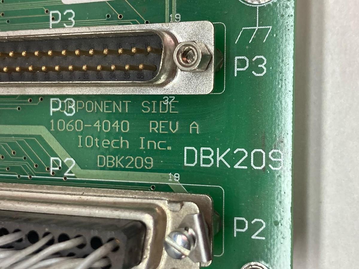 Used IOTech,DBK209,Adapter Board 1060-0440 PCB Assembly KLJ