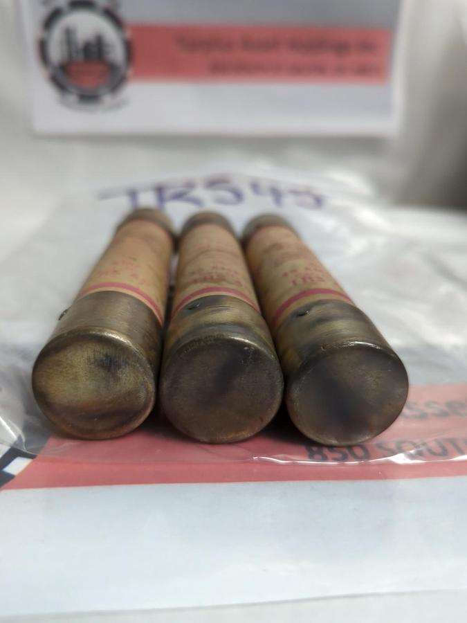 Used GOULD SHAWMUT,TRS45,TRI-ONIC 45 AMP FUSE LOT OF 3 PRE-OWNED