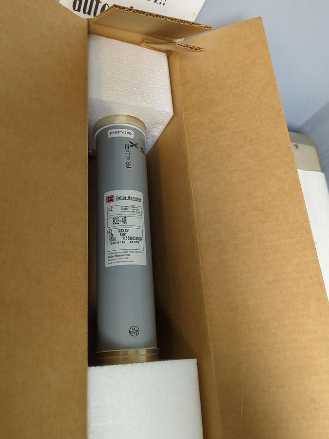 EATON CUTLER-HAMMER,8CLE-40E,STYLE 5980C85G04 CURRENT LIMITING HIGH VOLTAGE FUSE
